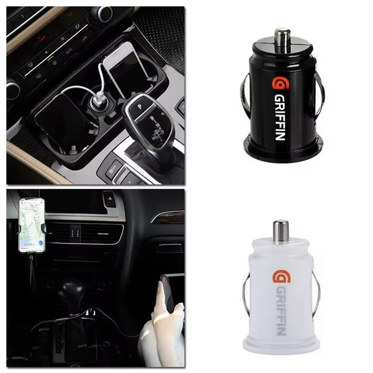 Griffin New Mini Dual USB Car Charger – Side view – Available in Pakistan