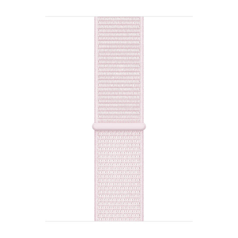 ⌚ Nylon Sport Loop Strap – New Fashion Colorful Band for iWatch 38mm / 40mm / 41mm | Pearl Pink