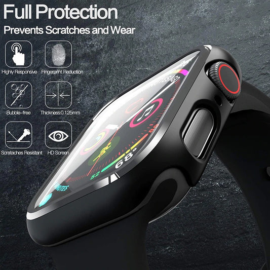 42 mm protective case+tempered glass film Hi Quality for i watch