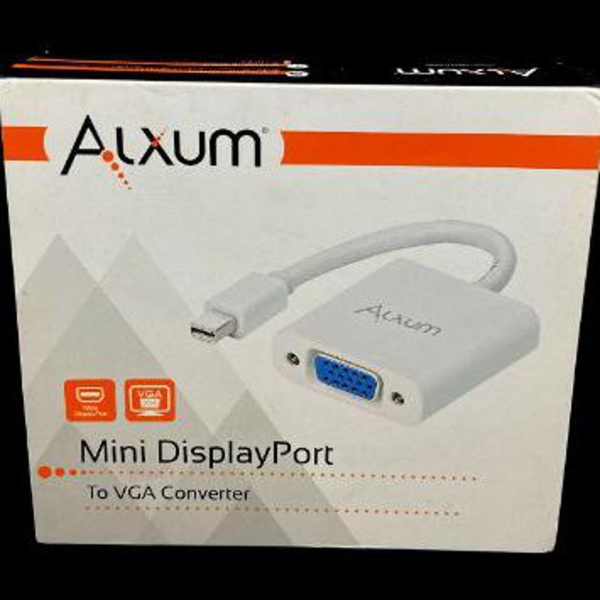 Alxum Mini DisplayPort To VGA Converter Resolution Up 1080P VGA Male To Female 1920*1200 MAC os / Windows xp vista 7 8 8.1 10 32/64 bit linux Mac os