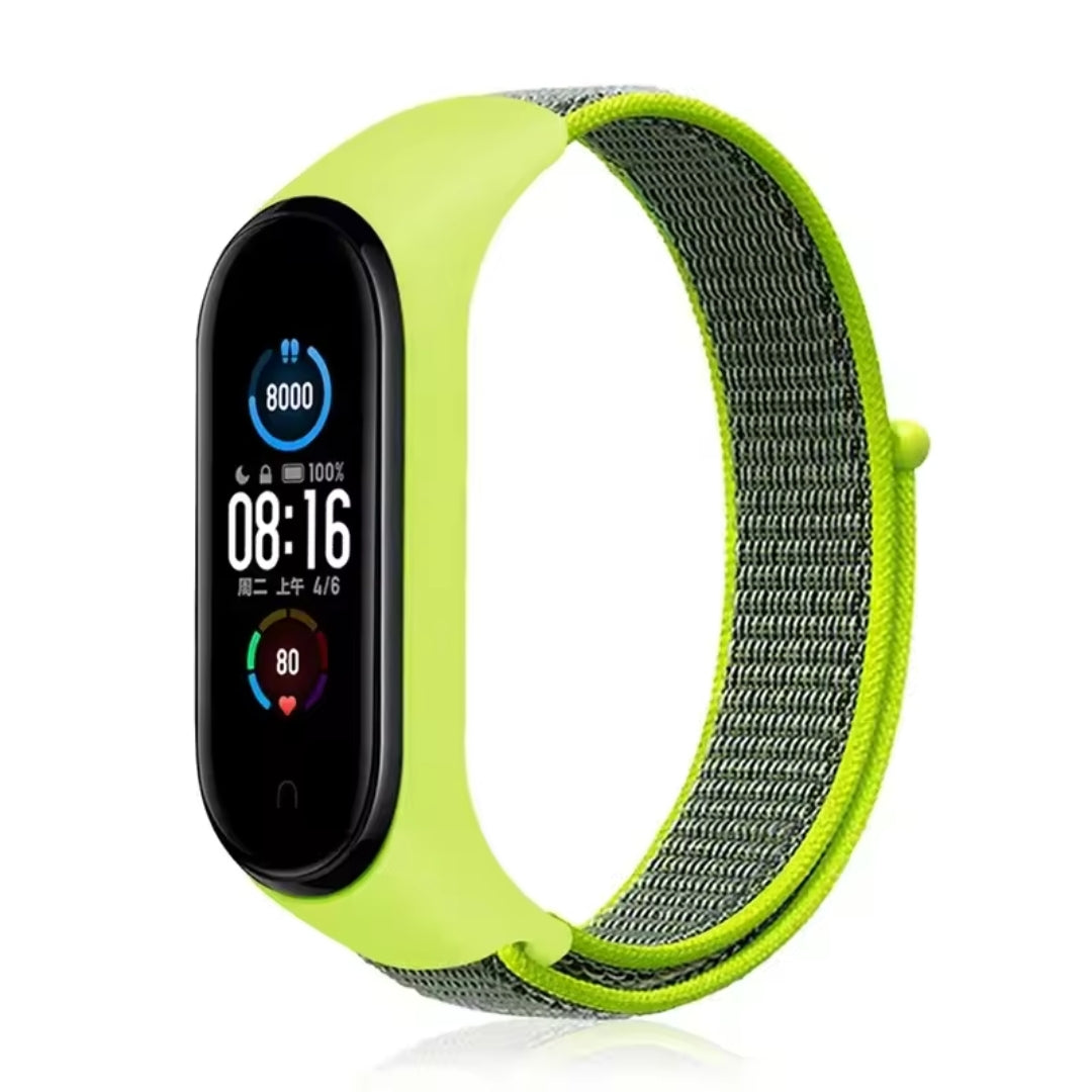 Mi 5/6 Mi Nylon Premium Quality Bracelet For Xiaomi Mi Band 5 Strap Nylon silicone Sport Wristband For Mi band 3 Mi Band 4 Smart Watch Strap ( Watch Not Included)