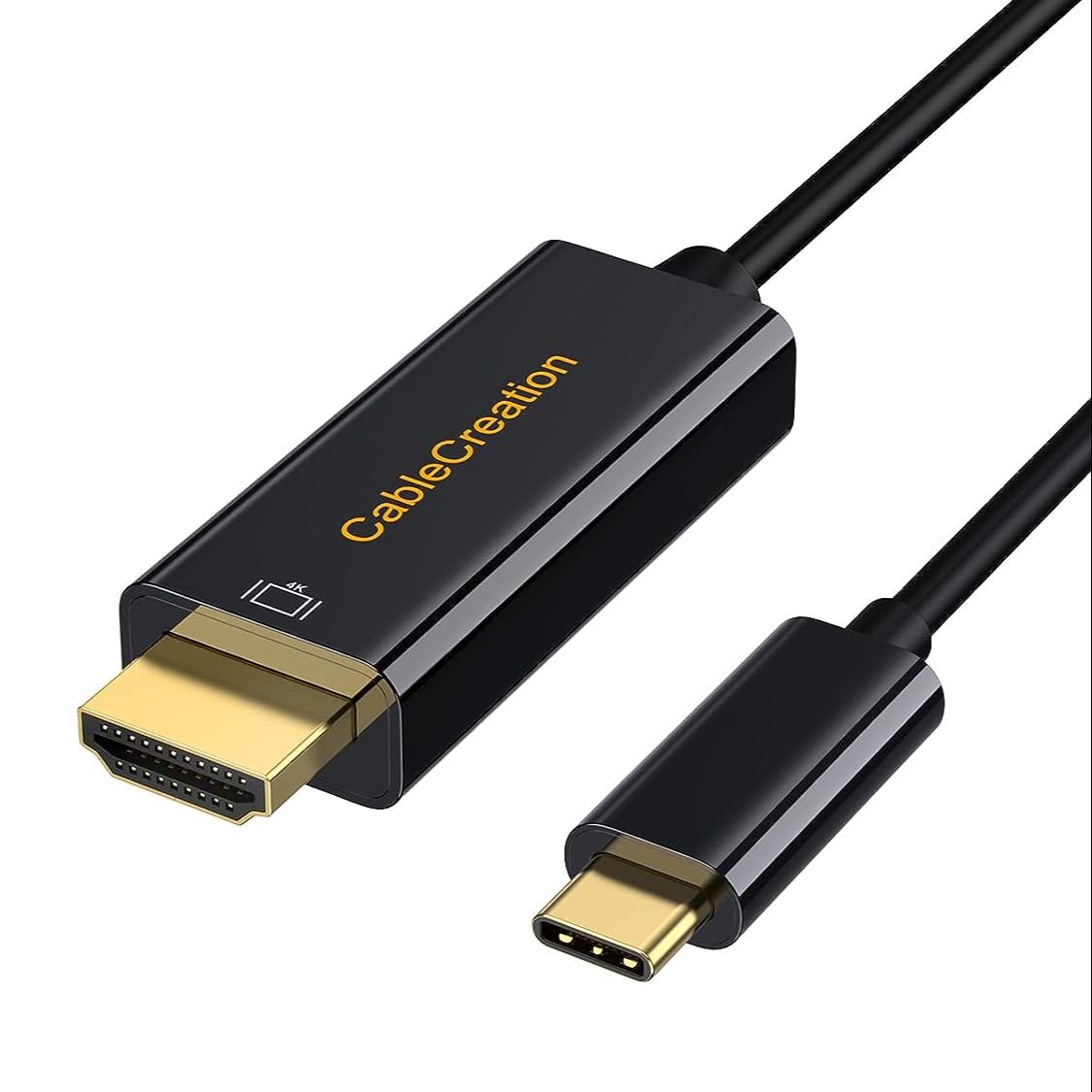 CableCreation USB C to HDMI Cable 3FT Male to Male, Thunderbolt 3/4 Compatible for Home Office, 4K@30Hz for MacBook Pro/Air/M1,iPad Pro - Black