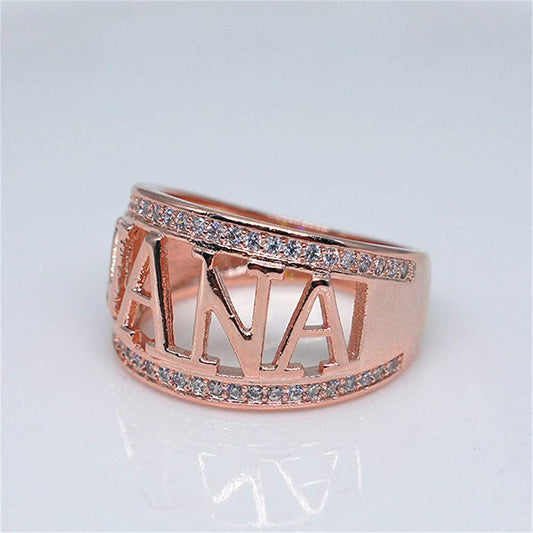 9size and 7size GOMYIE Exquisite Nana Ring Christmas Gift Birthday Present Ring