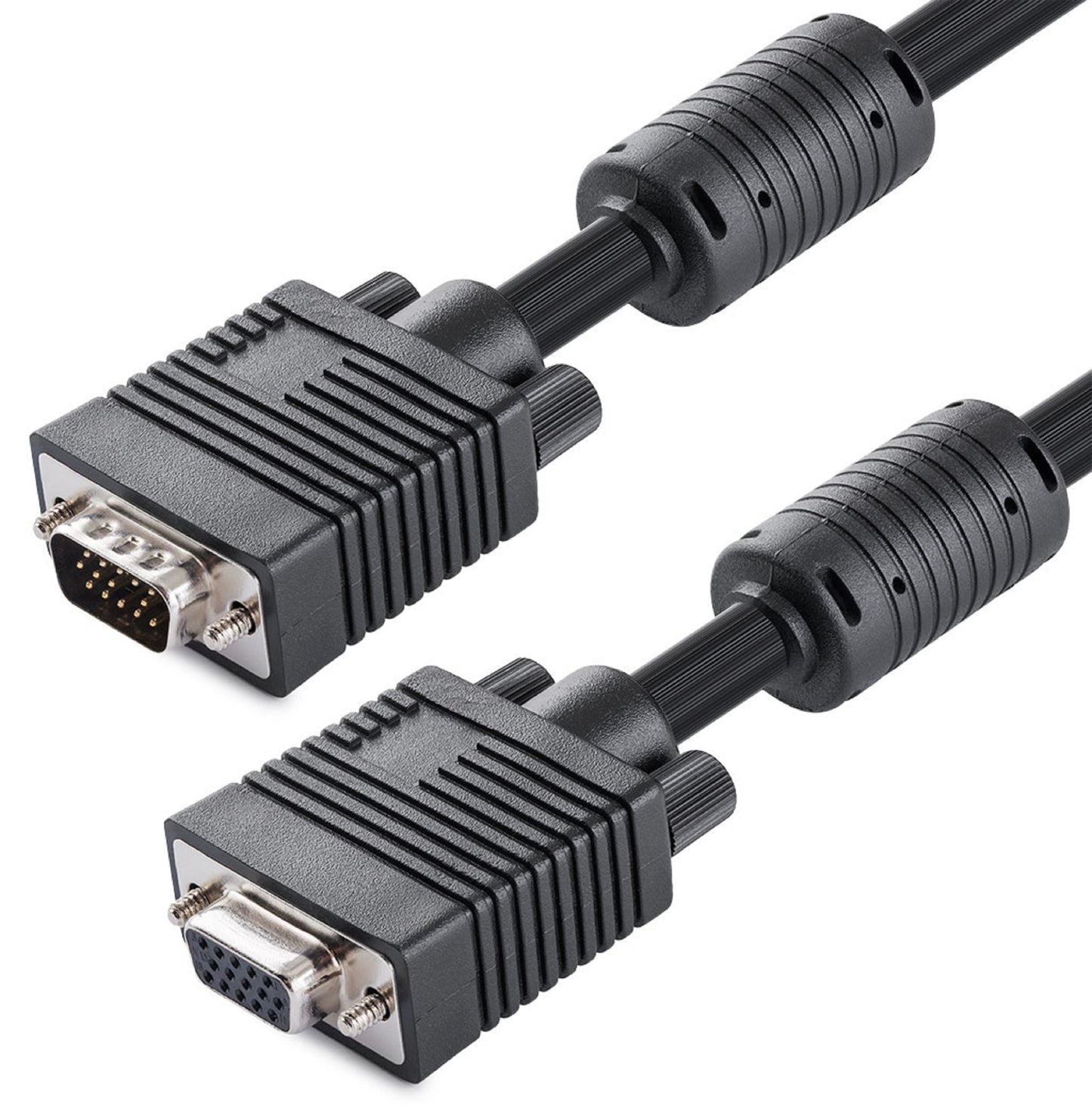 🎯 2 Meter VGA Extension Cable – SVGA Male to Female (HD15 M/F) | Double Shielded with Ferrite Core
