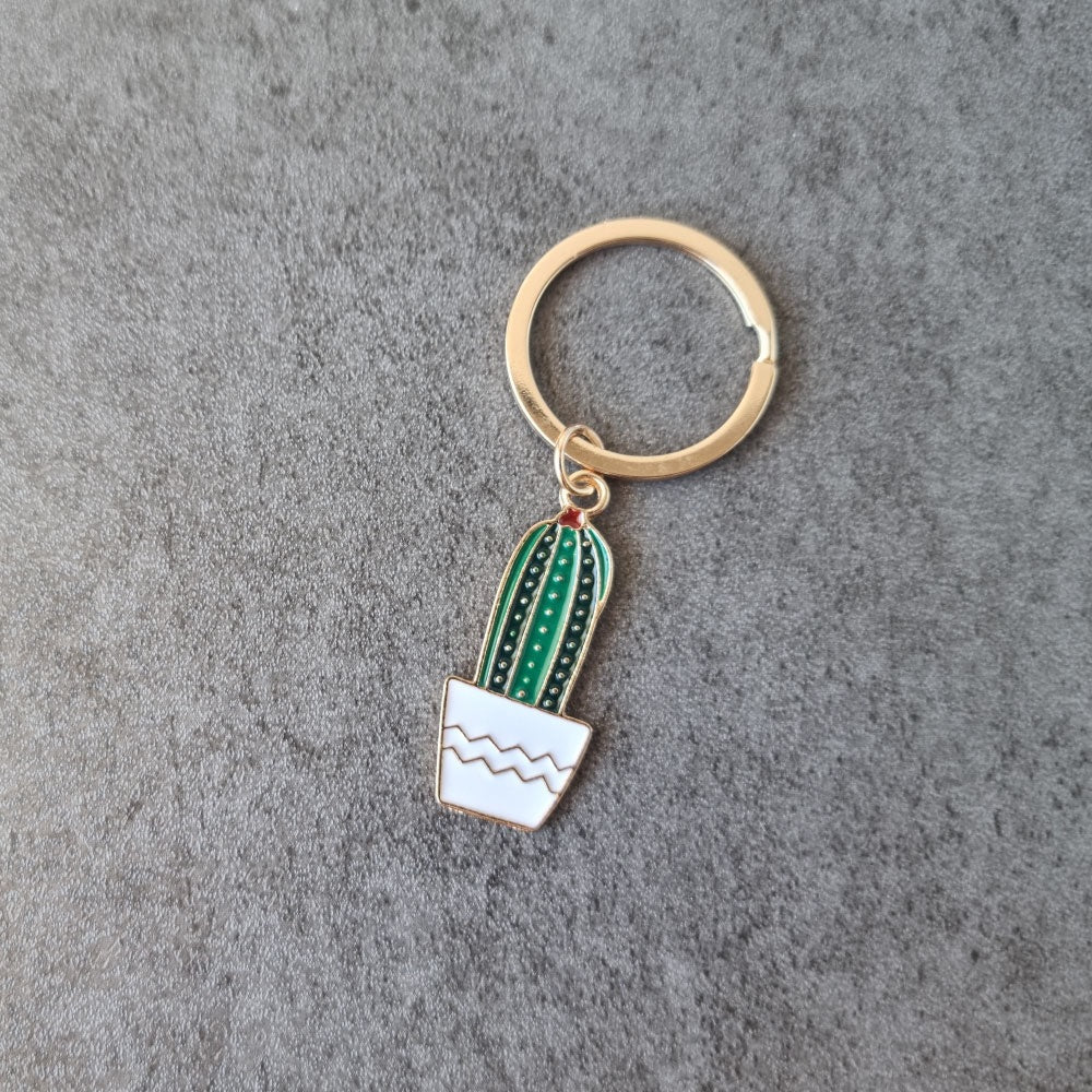 Cactus Key chain , House plant Key ring Metal Gift light weight Premium A Qulity