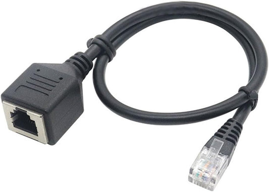 8-Pin RJ45 Mobile Radio Microphone Extension Cable – 18 inch (48 cm) CAT6 Shielded Lead
