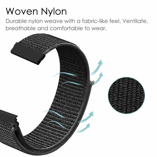 20mm Universal Nylon Strap for Smartwatch Stylish and easy to use with pins