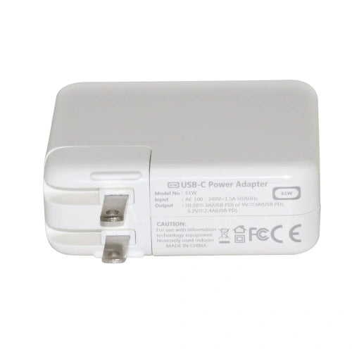 π Apple Replacement 61W USB-C Power Adapter Fast β’ Safe β’ Universal β’ Smart PD Charging