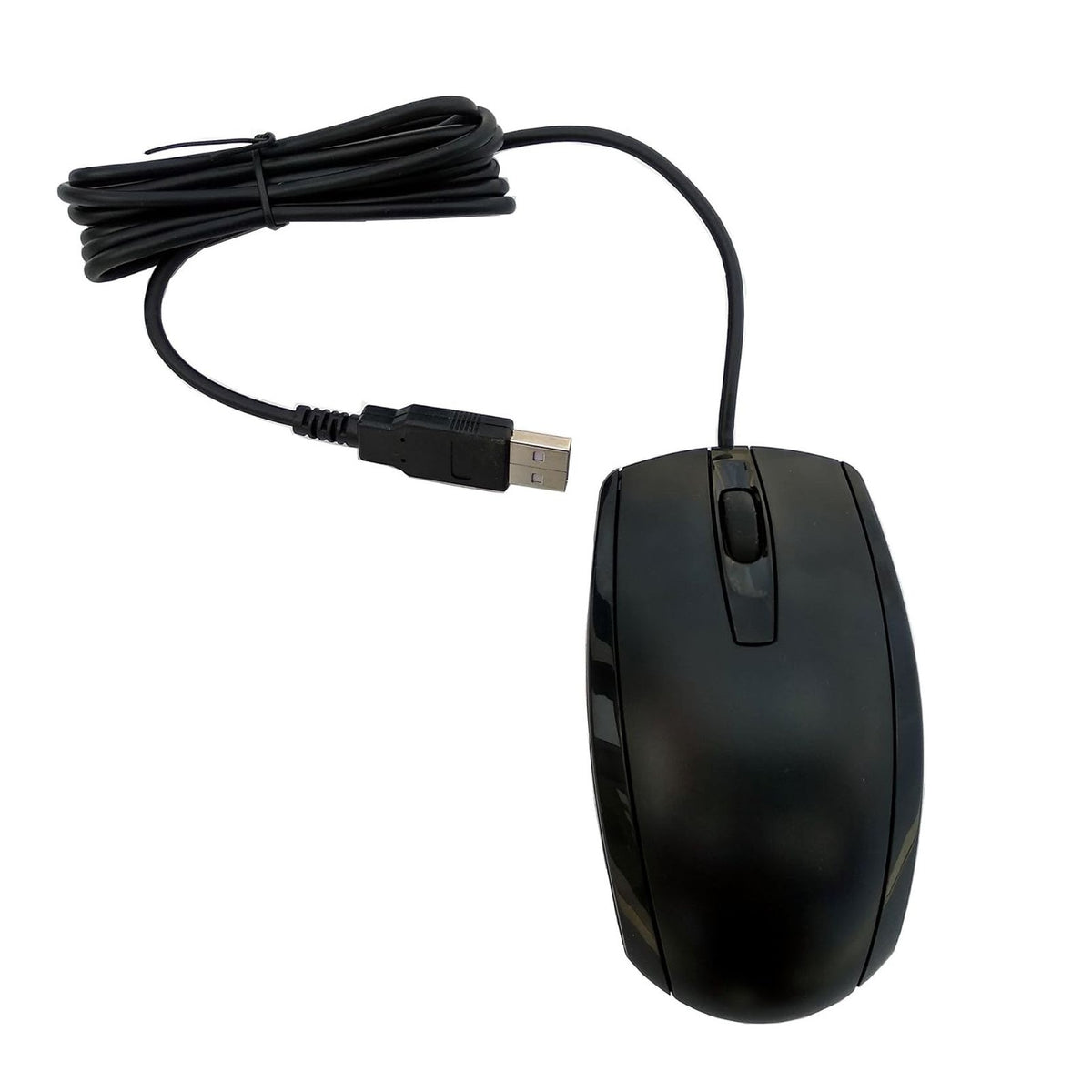 3-Button USB Wired Optical Mouse – Smooth Scroll, Ergonomic Design, Plug & Play Mouse for Laptop & Desktop (Black)