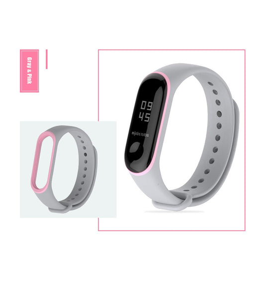 Mi 4/3 Strap Soft A One World Hi Premium Quality Anti lost Bracelet Pure Silicone TPU material order less Xiaomi mi band 3/4 M4 M3, accessories Fashion Straps Dual Bright A One Natural Colors