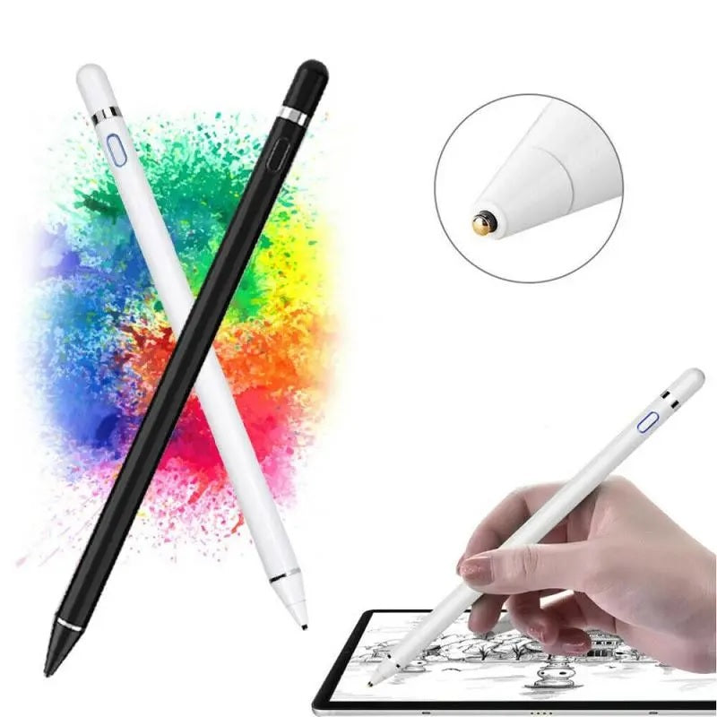 Active Stylus Pen Compatible for iOS&Android Touch Screens, Pencil with Dual Touch Function,Rechargeable Stylus for i-Pad/i-Pad Pro/Air/Mini/i-Phone/Cellphone/Tablet Drawing&Writin