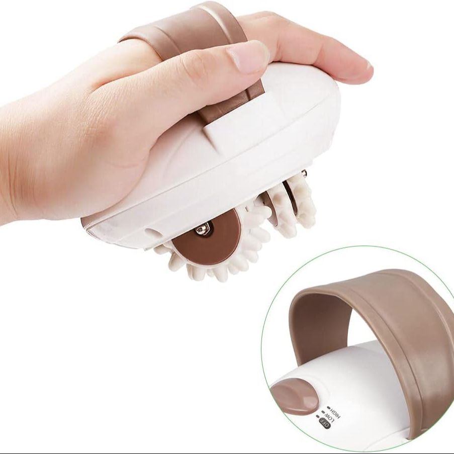 FITTO Body Slimmer and Leg Massager, MA-020, White – Full Body Toning, Cellulite Reduction, and Relaxation Massage Device – Portable, Battery Powered, for Back, Legs, and Arms