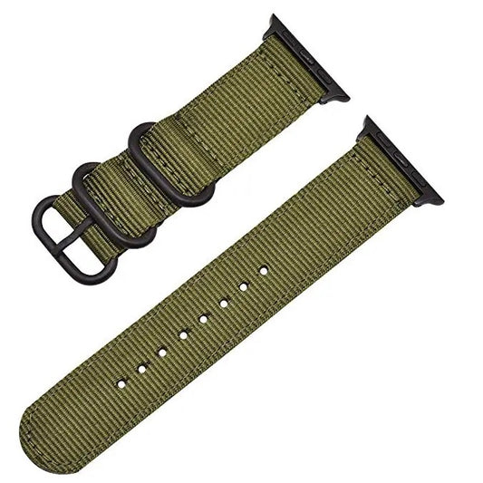 Nylon Fabric Strap For Apple Watch 42mm/44mm iWatch Military Band Leather Nylon Strap Apple Watch