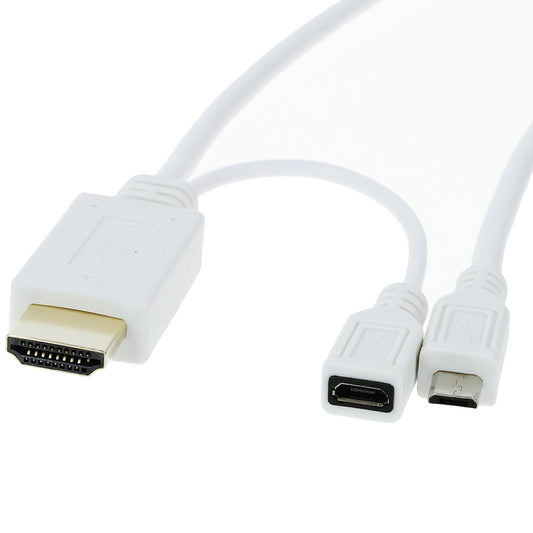 MHL to HDMI converter cable 5 pin micro USB to hdmi 1 meter