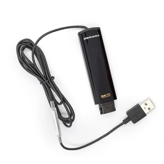 Poly Plantronics DA70 USB-to-QD Adapter Cable for HW Series Headsets – Side view – Available in Pakistan
