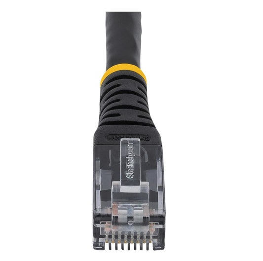 Star Tech Premium 6ft CAT6 Ethernet Cable LSZH – 10Gbps 650MHz RJ45 UTP Network Patch Cord, 100W PoE Support, Snagless with Strain Relief, Black (1.8m)