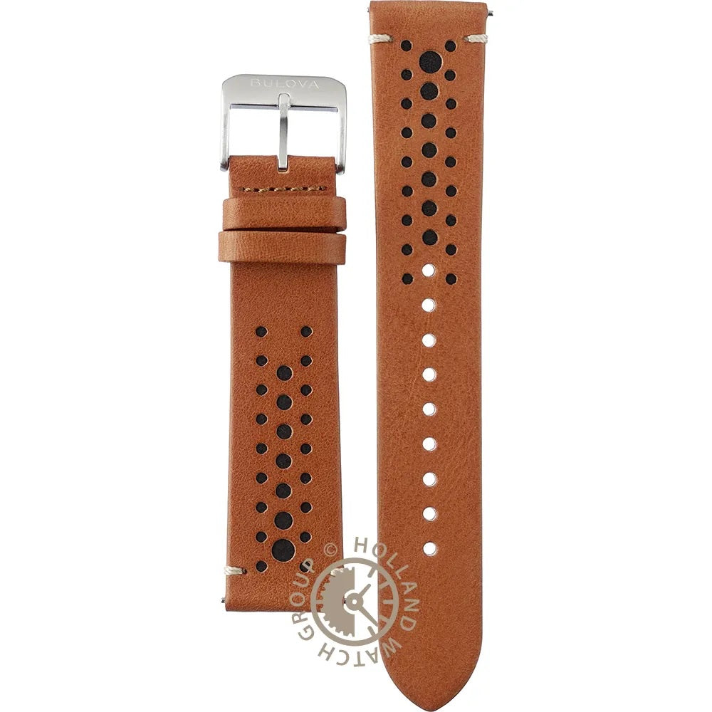 ⌚ 22 mm Premium Leather Branded Watch Strap – Classic Brown 22mm