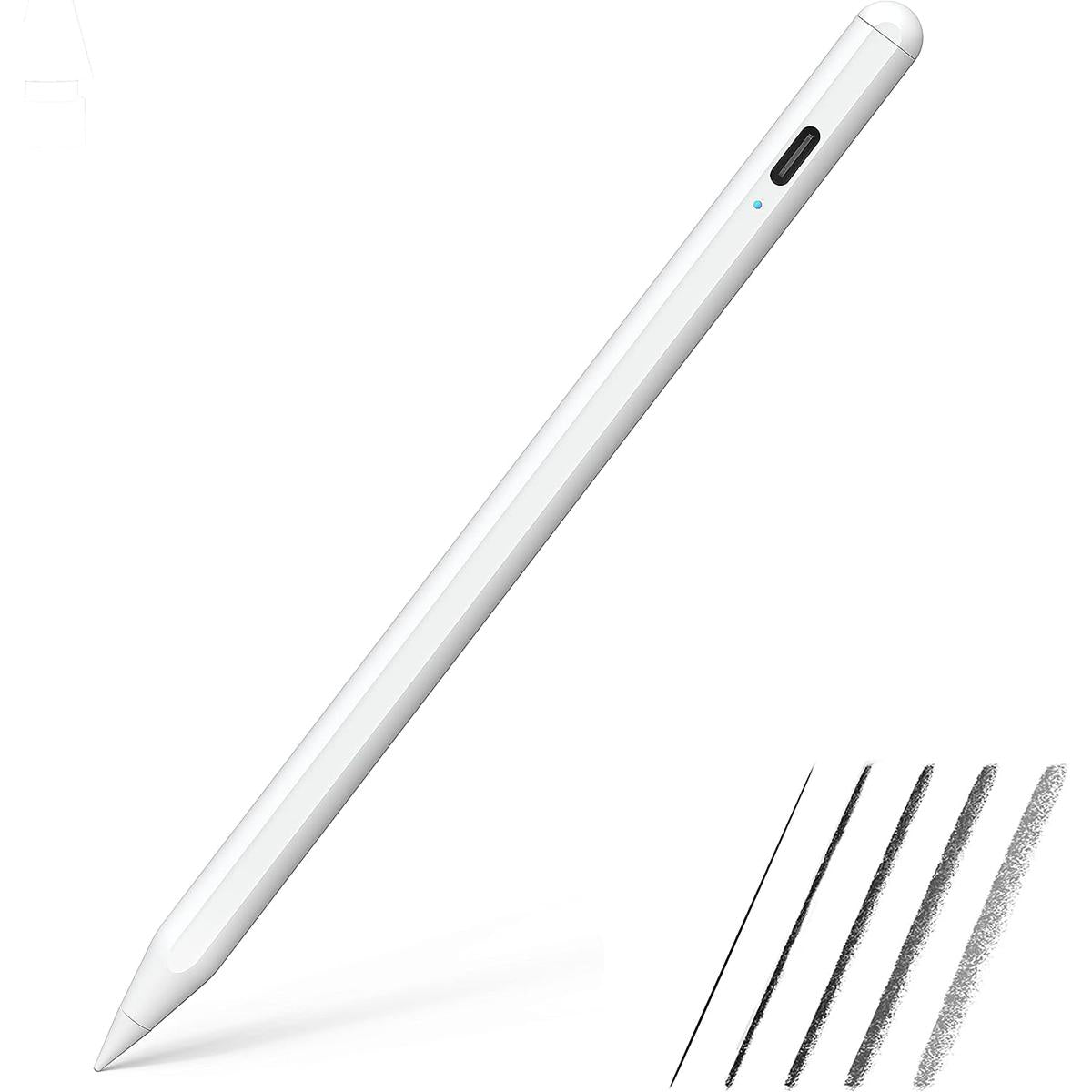 TOCLL Stylus Pen for i-Pad 2018-2023 with Palm Rejection, Magnetically Attached, Active Stylus Pencil Compatible with i-Pad Pro 11" (1/2), Pro 12.9" (3/4/5), for i-Pad 6/7/8/9, Air 3/4/5, Mini 5/6