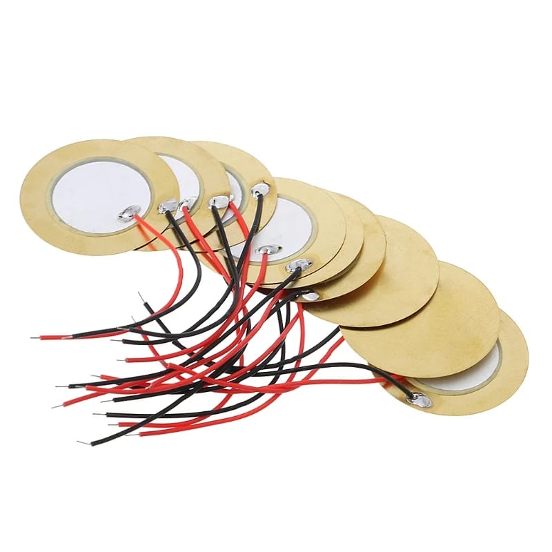 1pc 35mm Piezo Elements buzzer Sounder Sensor Trigger Drum Disc+ wire copper