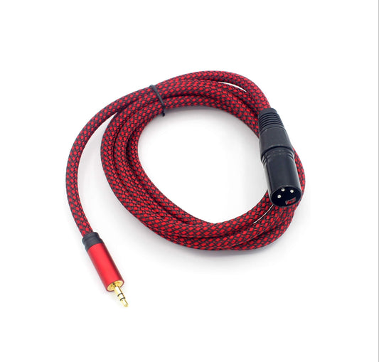 Mini 3.5mm (1/8") TRS to XLR Male Cable – Smartphone to Mixer Stereo Microphone Cable