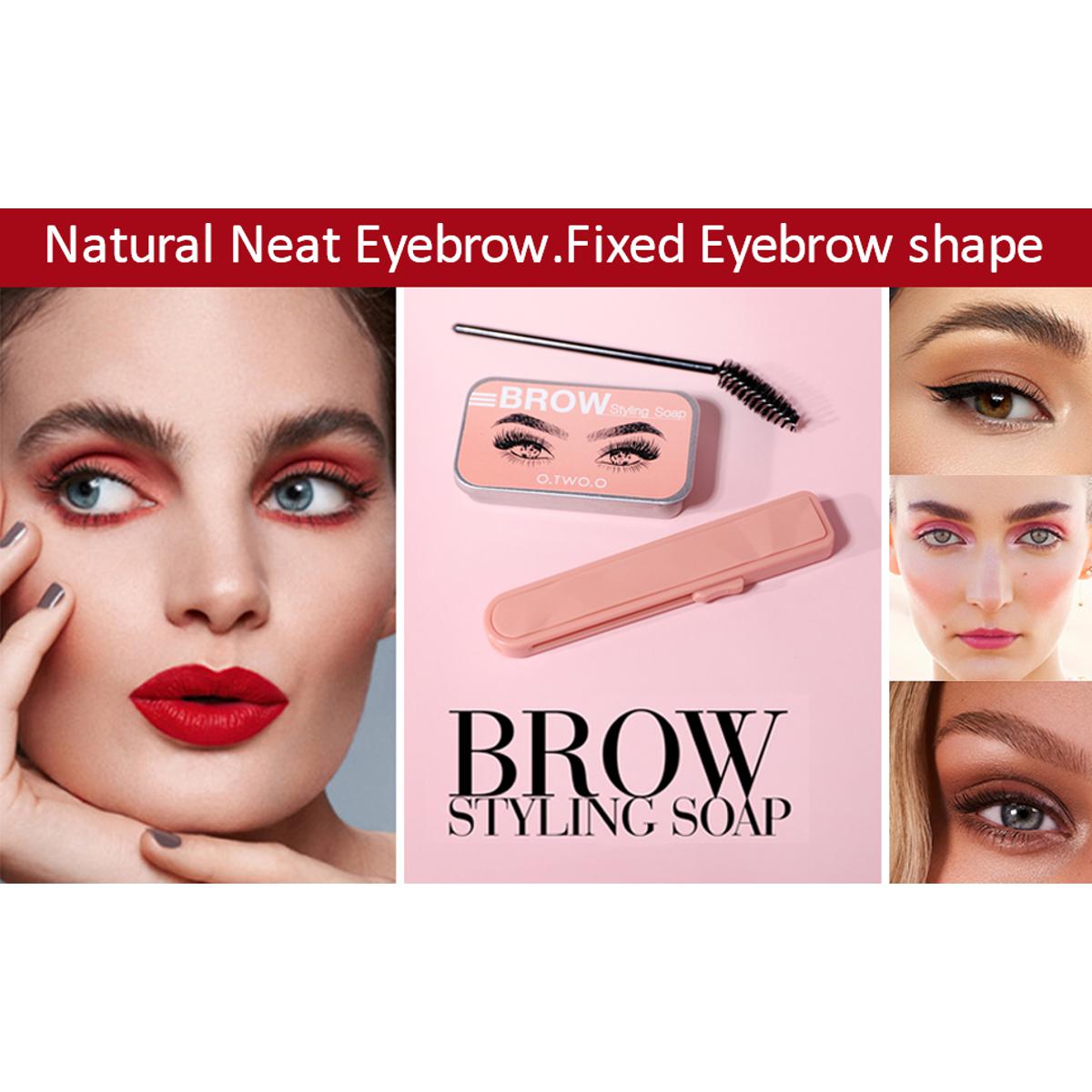 Eyebrow Soap Brow Styling Balm Cosmetic Waterproof Eyebrow Lift Brow Sculpt 3D Feathery Brows Kit Woman Makeup O.TWO.O