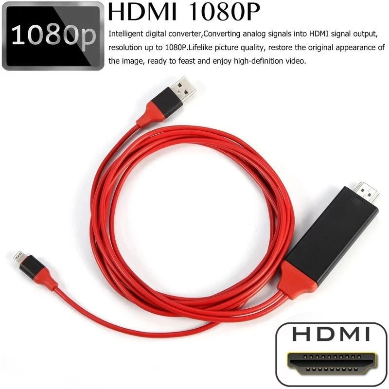Lightning To HDMI /HDTV Cable Digital AV Adapter Apple to hdmi For Aapple ipad iphone ios