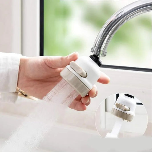 360°Rotatable 3 Modes Adjustment ABS Water Saving Tap Aerator Pressure Nozzle Adjustable Faucet Shower Head Filter Sprayer Spout for Kitchen Bathroom