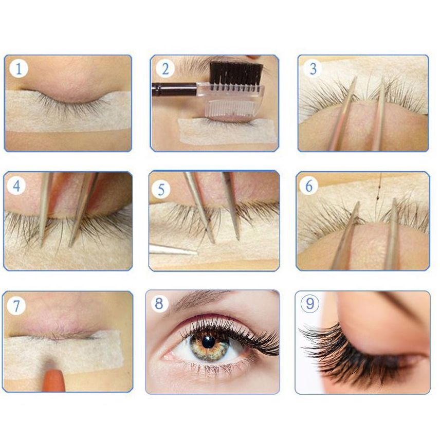 3 Root 60pcs Black 12mm, C Curl Handmade 3D Pre-Made Faux Mink Nesura Eyelashes