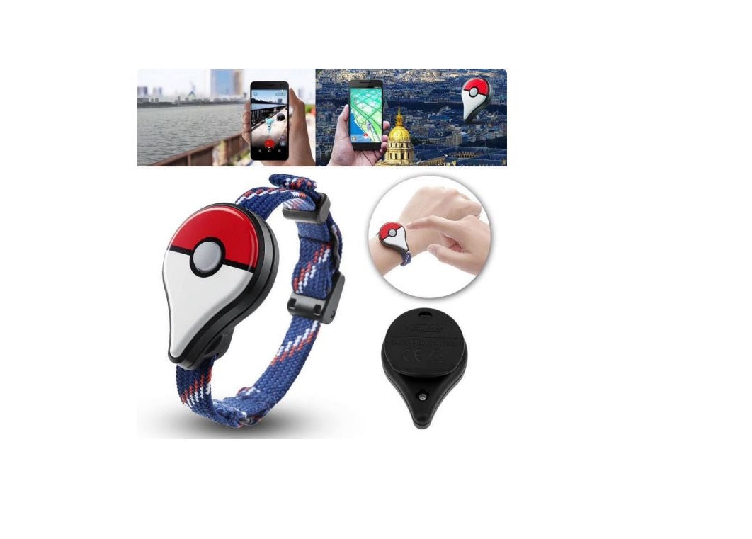 Pokémon GO Plus Bluetooth Wristband Bracelet – Smart Auto Catch & PokéStop Spinner for Pokémon GO | Android & iOS Compatible Wearable Device Device Only Band Not inclde