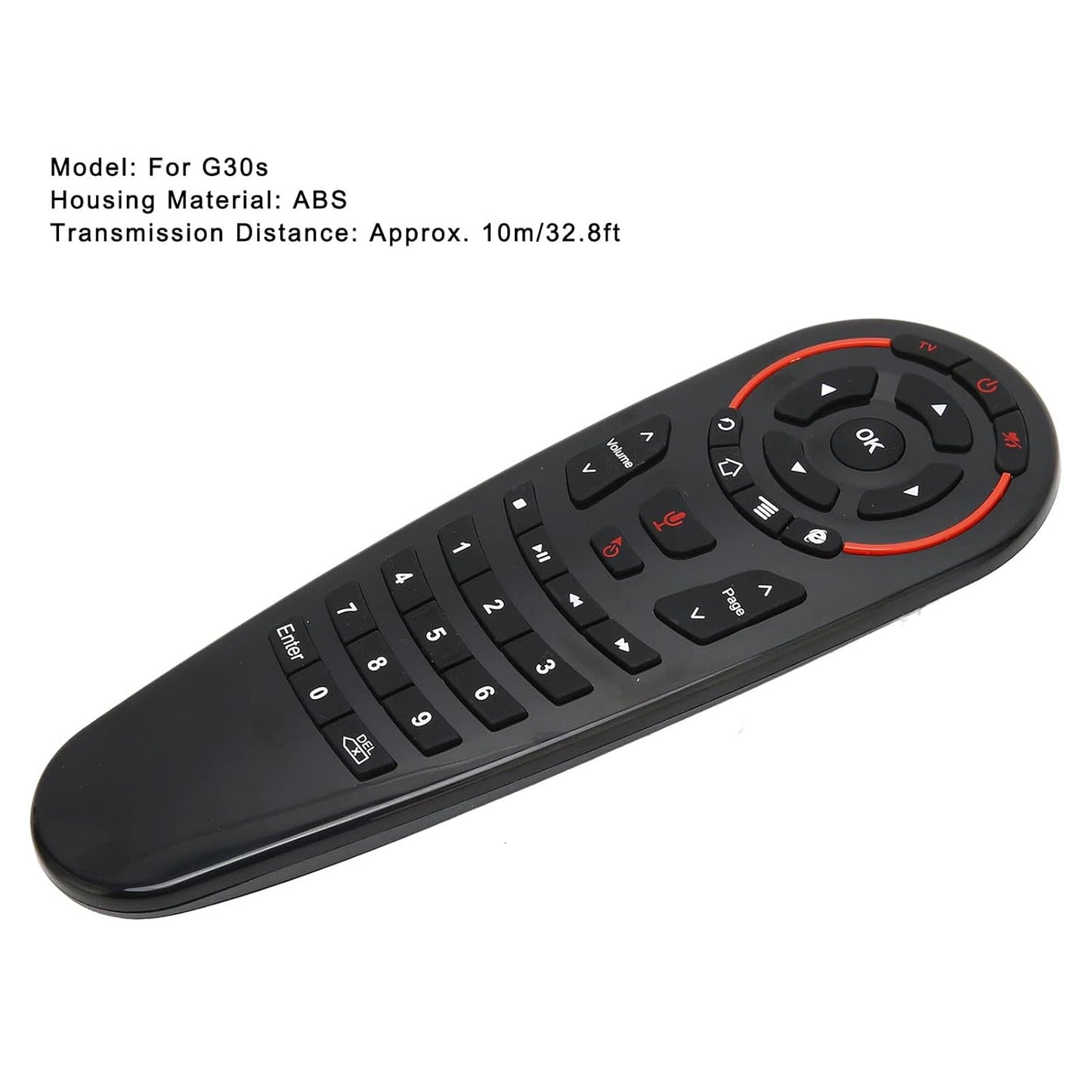 G30s Remote Control Wireless, 33 Button IR Learning Remote Control with 6 Axes Gyroscope for TV, Mini PC, HTPC(33 Button IR Learning)