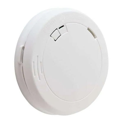 Smoke Alarm, Low Profile Slim Design 9V Battery Powered Home Safety and Decor Photoelectric Smoke Sensor Alert Model PR700LB