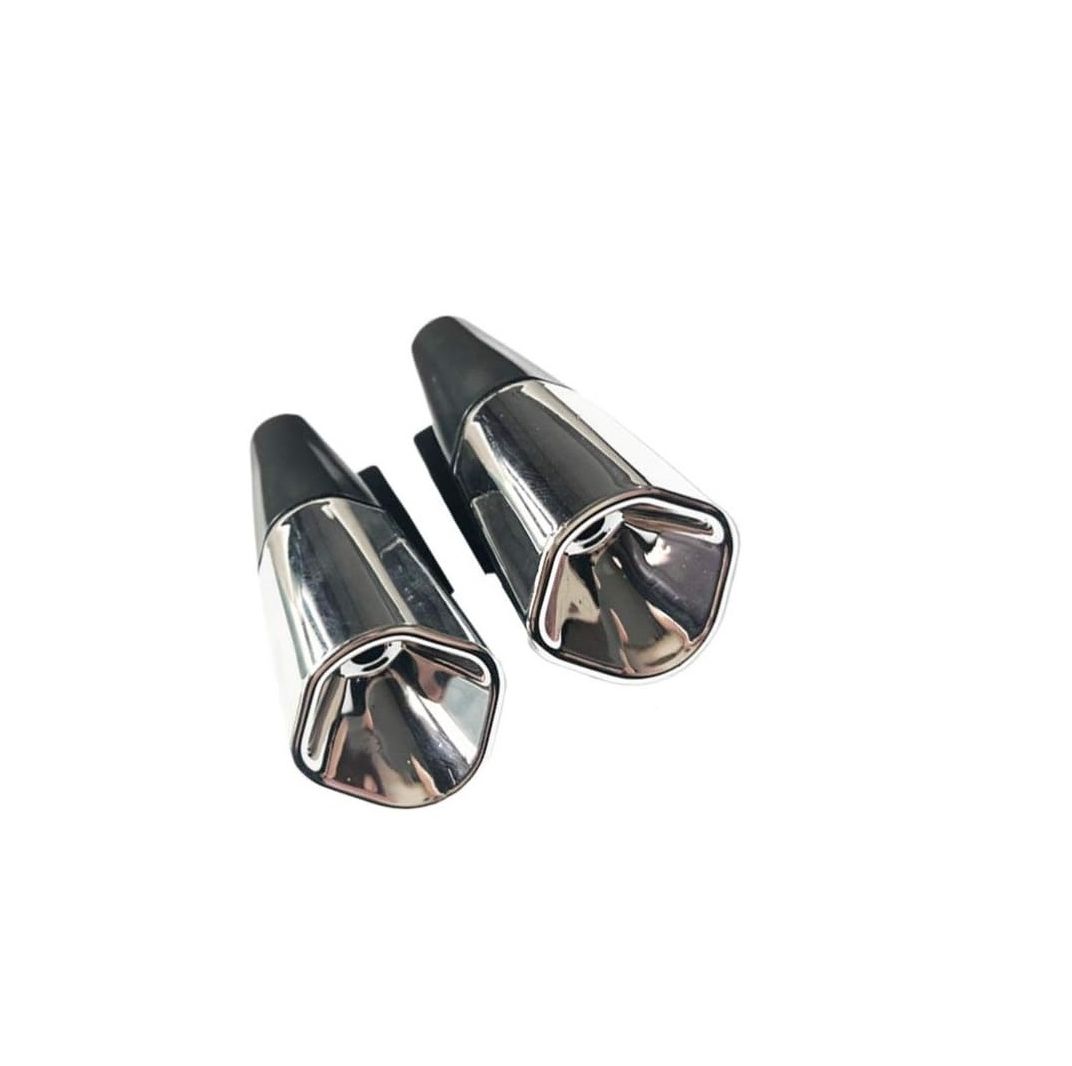 2PCS Motor Car Deer Whistle Device &ndash; Universal Auto &amp; Motorcycle Safety Alert Bell &ndash; Silver Deer Warning Whistles for Vehicle Protection