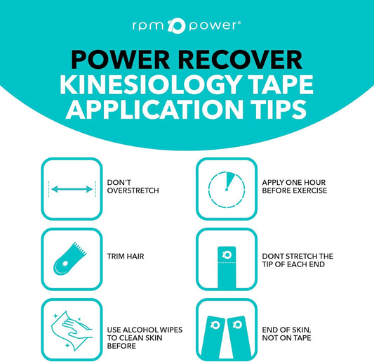 Red Kinesiology Tape Classic – Latex-Free Sports Tape for Muscle Support, Joint Stability & Athletic Recovery