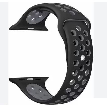 Black / Gray Soft Silicon Strap With Anti Lost Lock For i Watch Series 5 4 3 2 1  Smart Watch 38mm 40mm Smart Watch Wrist Strap Band Bracelet Belt (watch Not Included)