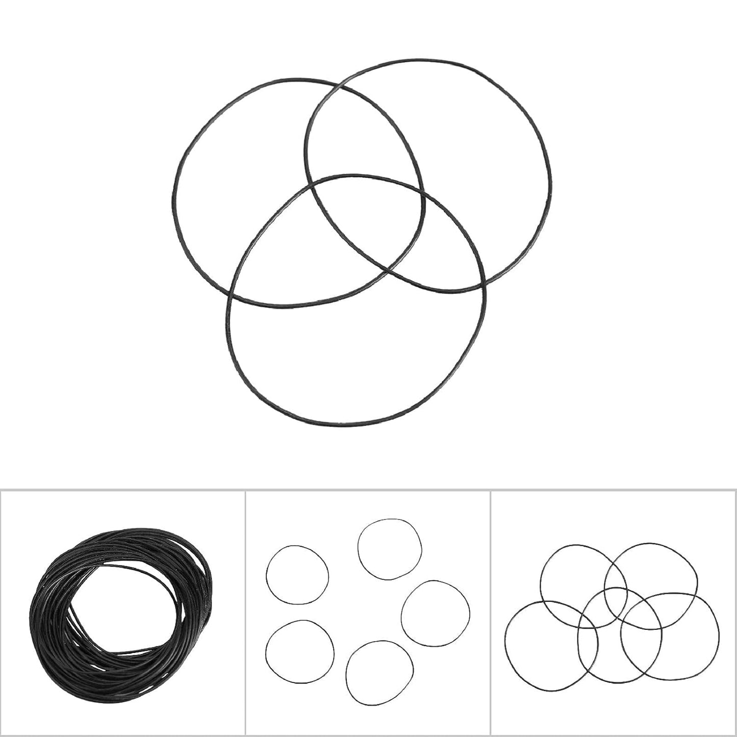 Watch Back O-Ring Gasket 0.5mm (12mm–30mm) – 2 Pcs Same Size Rubber Seal Replacement for Watches | Select Size