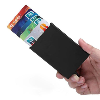 Anti-Theft RFID Card Holder – Slim Metal Wallet