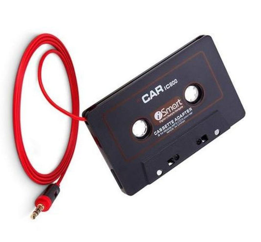 Car Audio Cassette to Aux Adapter, 3.5mm Auxiliary Cable Cassette Receiver, Stereo Audio Tape Converter, Cassette Tape to Auxiliary Adapter, Suitable for Classic Cars And Radios
