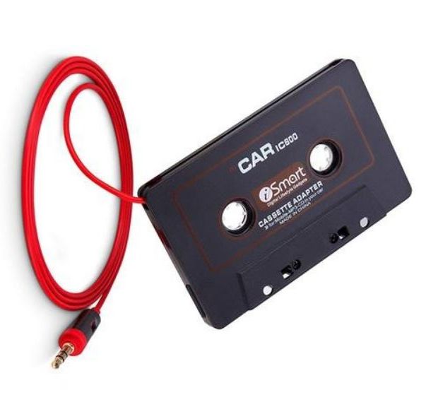 Car Audio Cassette to Aux Adapter, 3.5mm Auxiliary Cable Cassette Receiver, Stereo Audio Tape Converter, Cassette Tape to Auxiliary Adapter, Suitable for Classic Cars And Radios