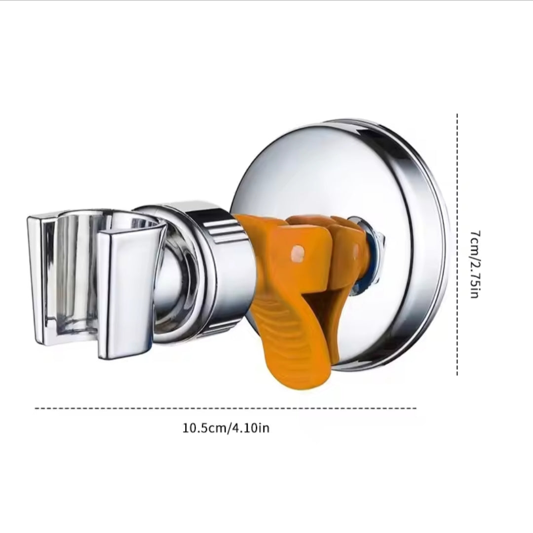 Universal Shower Head Holder 360° Adjustable Suction Cup Wall Mount | No Drilling No Punching Shower Bracket | Bathroom Accessories
