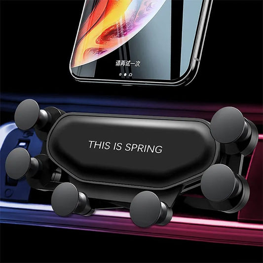 Car Phone Holder Universal Gravity Air Vent Mount Clip Support Smartphone