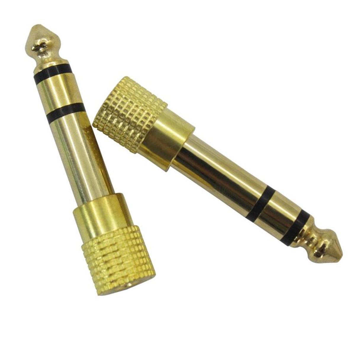 6.5mm Male to 3.5mm  Female Headphone Jack Plug Gold Plated Jack Adapter Converter