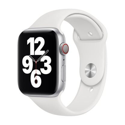 ⌚ Sport Band for iWatch – White Silicone Strap  Compatible Models: 42mm / 44mm / 45mm / 49mm | Series 1 / 2 / 3 / 4 / 5 / 6 / SE | T55 MC 72 Pro / HW22 / T500 W26+ / T500 Pro W26