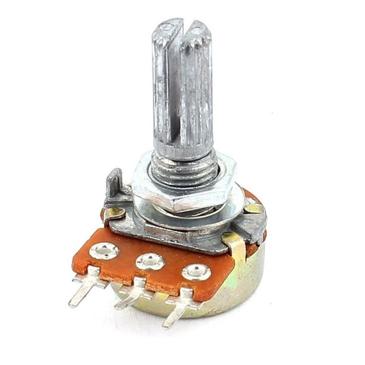 B10K 10K Ohm Rotary Potentiometer Switch – Single Linear Taper 3-Pin Adjustable Dimmer Wall Control Knob