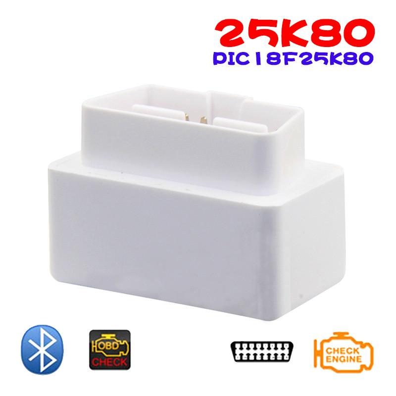 ELM327 V1.5 White Bluetooth OBD 25K80 Auto Car OBD2 Diagnostic Interface Scanner Tool for Android A One World Product