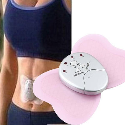 1pcs Small Butterfly Massager Electronic Pulse Massager Massage Sticker - Pink 1 set
