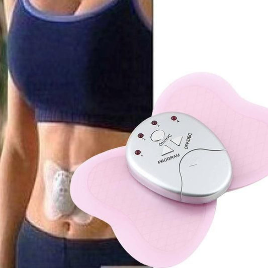 1pcs Small Butterfly Massager Electronic Pulse Massager Massage Sticker - Pink 1 set