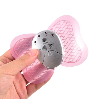 1pcs Small Butterfly Massager Electronic Pulse Massager Massage Sticker - Pink 1 set