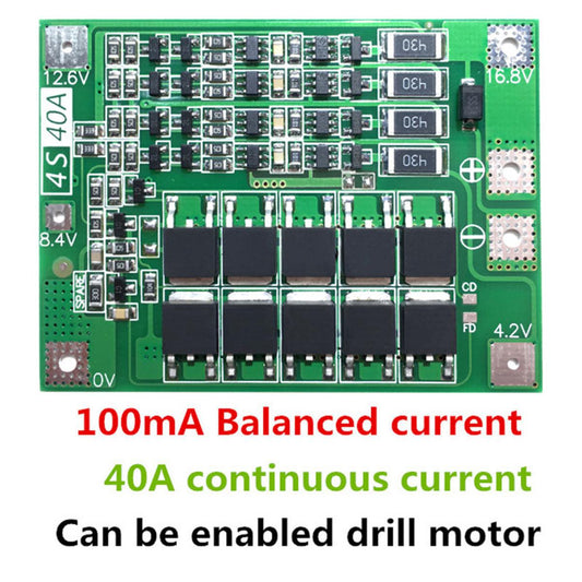 3S 40A 4S 40A Li-ion Lithium Battery Charger Module Protection Bard BMS 18650 Li-ion Lithium Battery