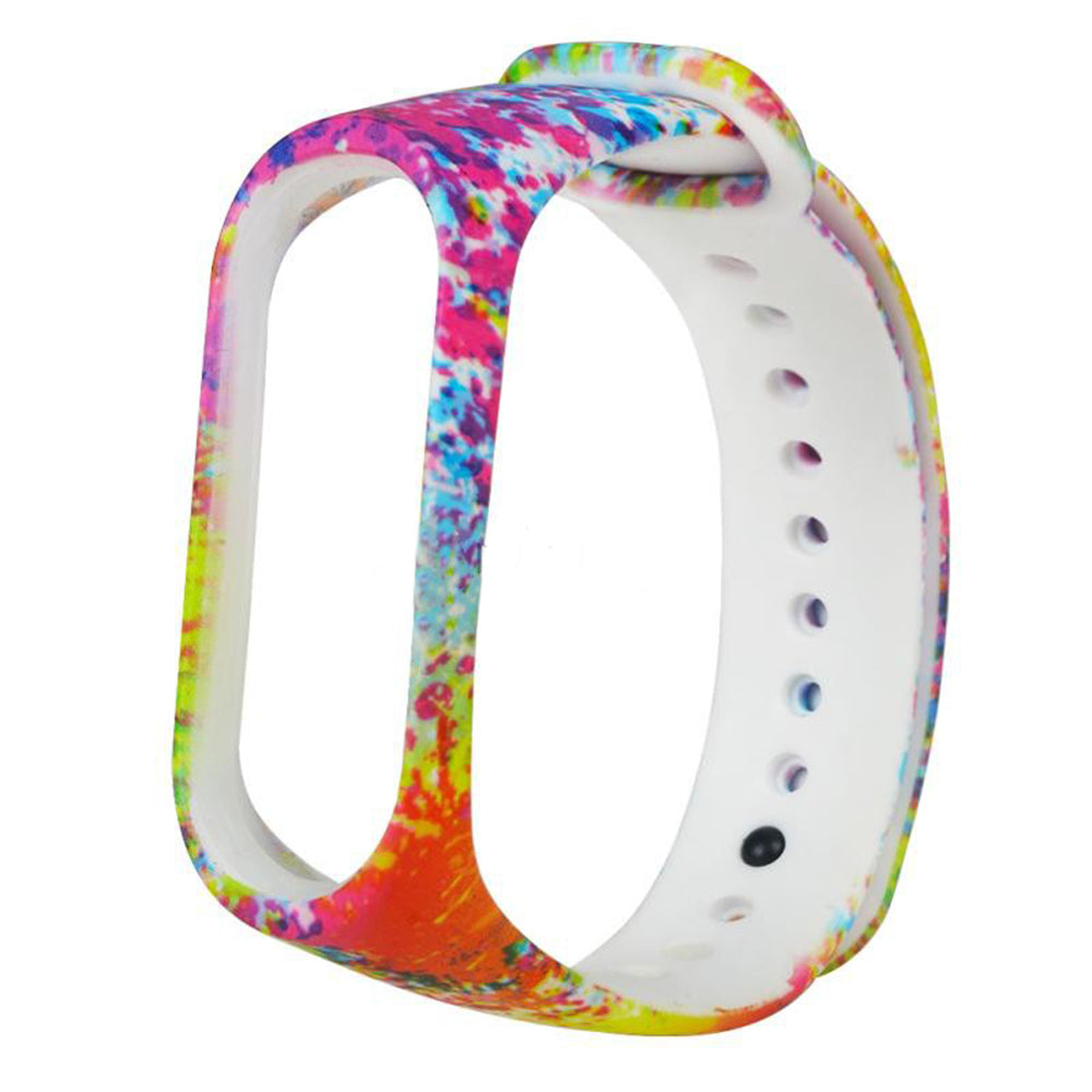 Mi4 Band Strap & Mi3 Band Strap Printed A One Natural Flowers Color Full Matching Girls & Boys Strap for Mi Replacement Waterproof Wrist Band Printed Strap for Xiaomi Mi Band 4 & 3 Smart Activity Tracker -Printed (Only 1 Strap - Chip not Included)