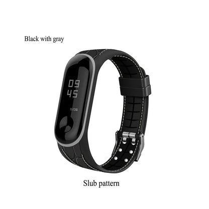 BOORUI Mi band 4 5 6 Strap correa mi band 3 breathable strap for xiaomi mi band 5 Multicolorful sport strap for miband 3456